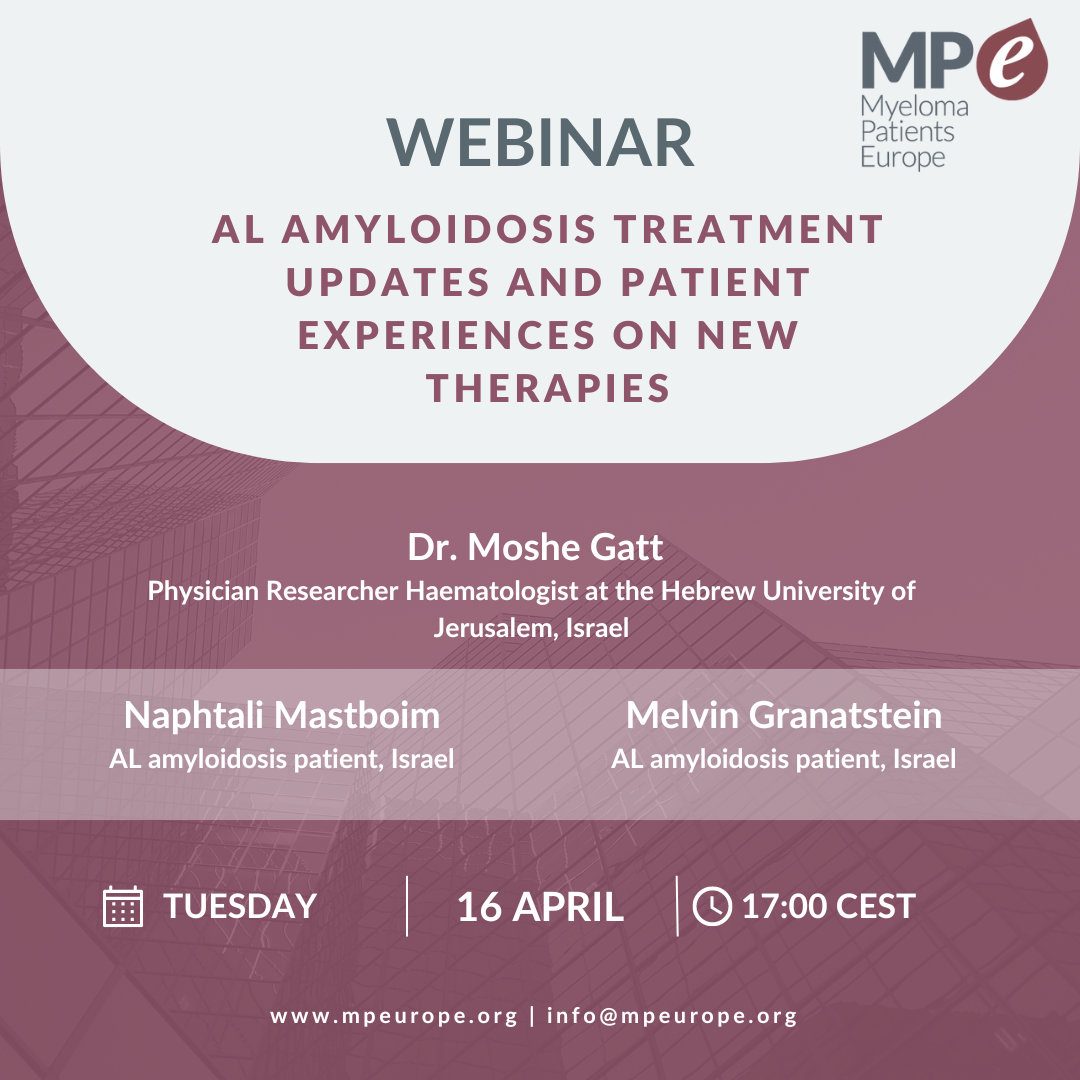 Webinar on AL amyloidosis treatment updates and patient experiences